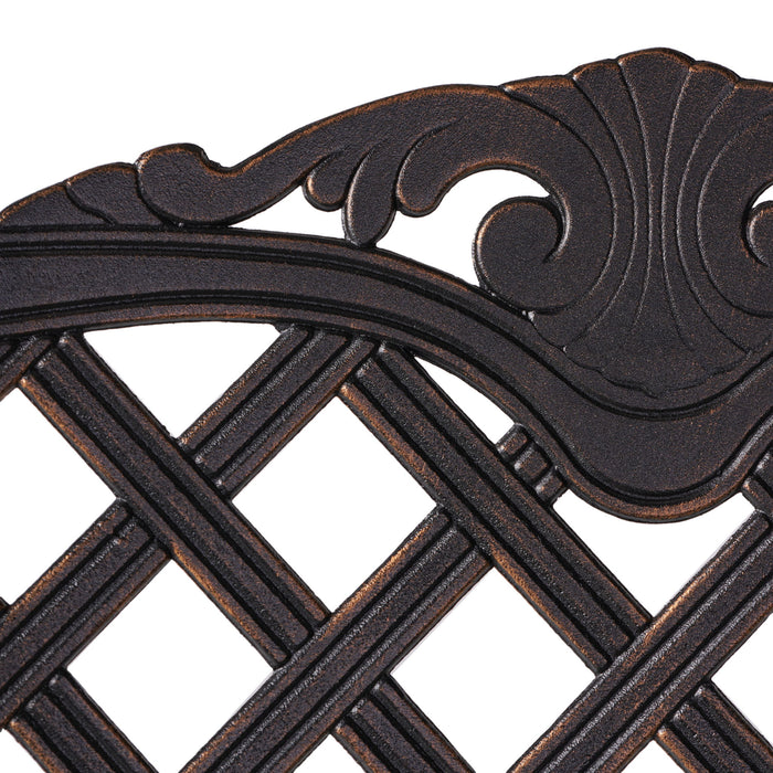 Cast Aluminum Bar Stool - Copper