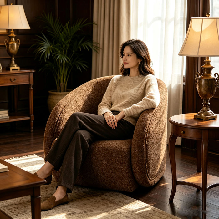 Palermo - Swivel Chair - Brown