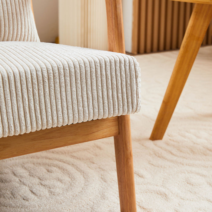 Accent Arm Chair With Pillow Upholstered