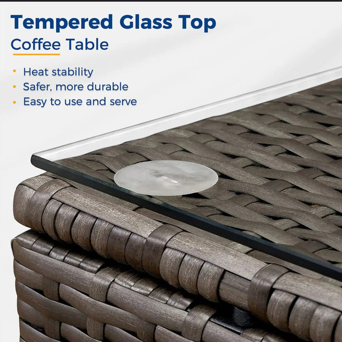 Modern Patio Set With Coffee Table