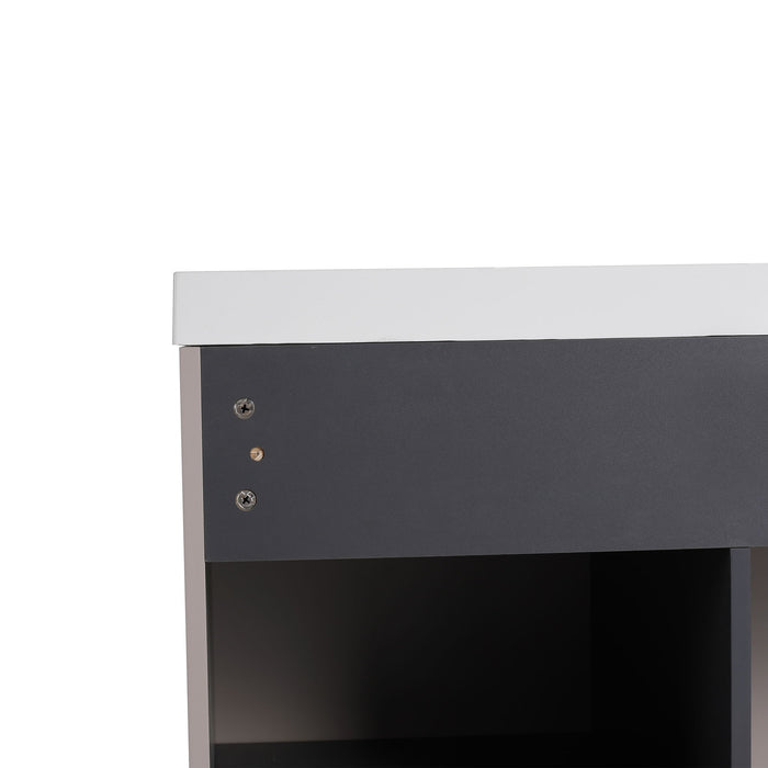 Modern Freestanding Bathroom Vanity With Soft Close Cabinet Doors