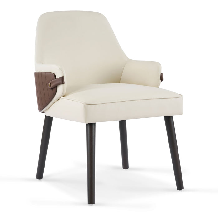 Indoor Dining Chair (Set of 2) - Beige / Brown