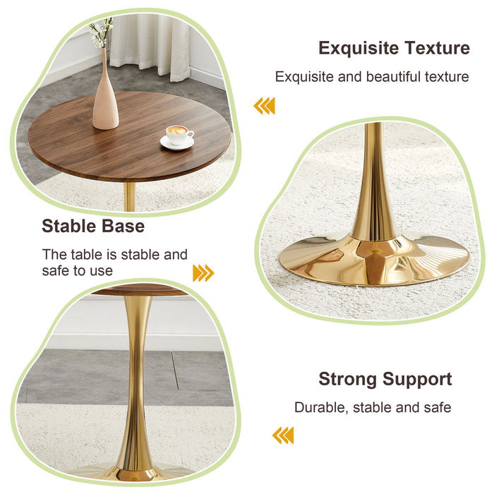 Round Dining Table With Thickened Top For Kitchen