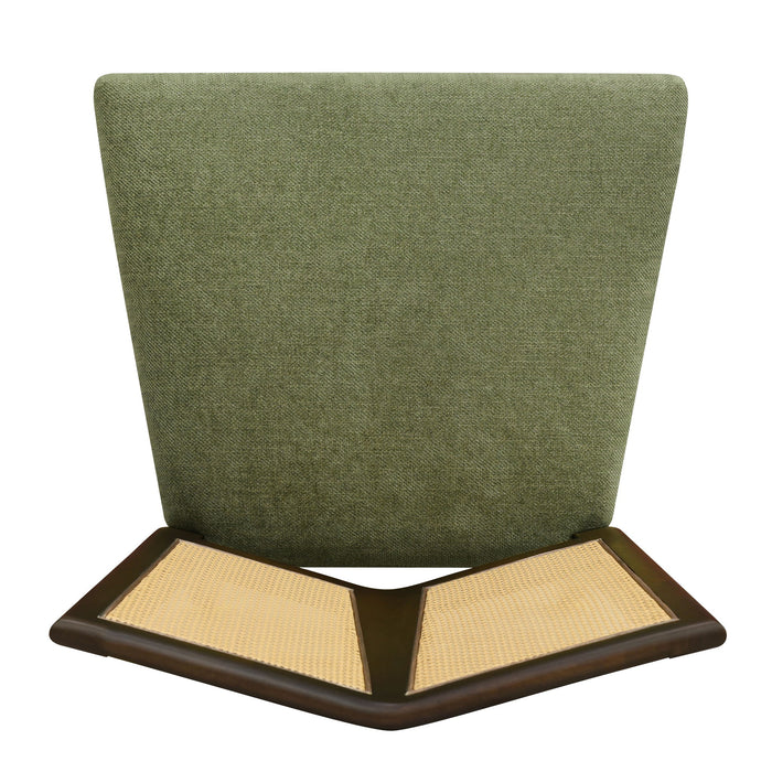 Mid Century Rattan Dining Chair Without Arms Set