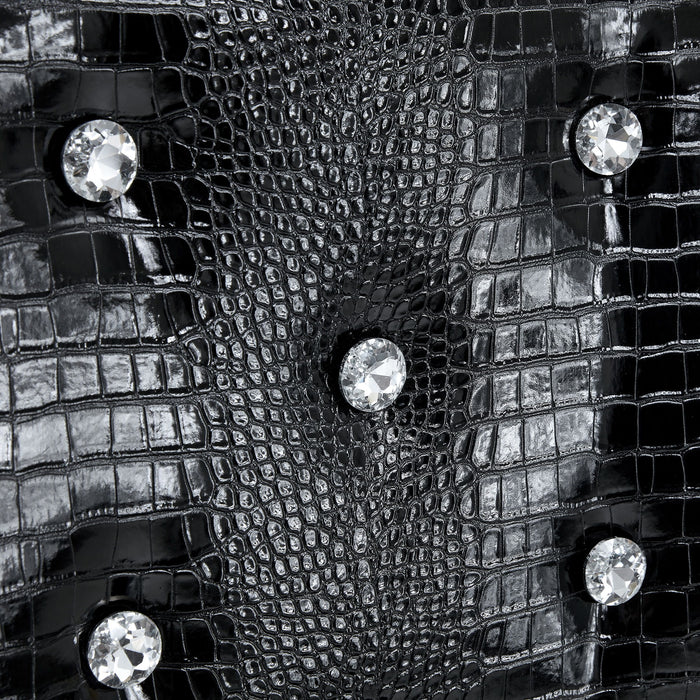 Alligator Skin Upholstered Dining Chairs