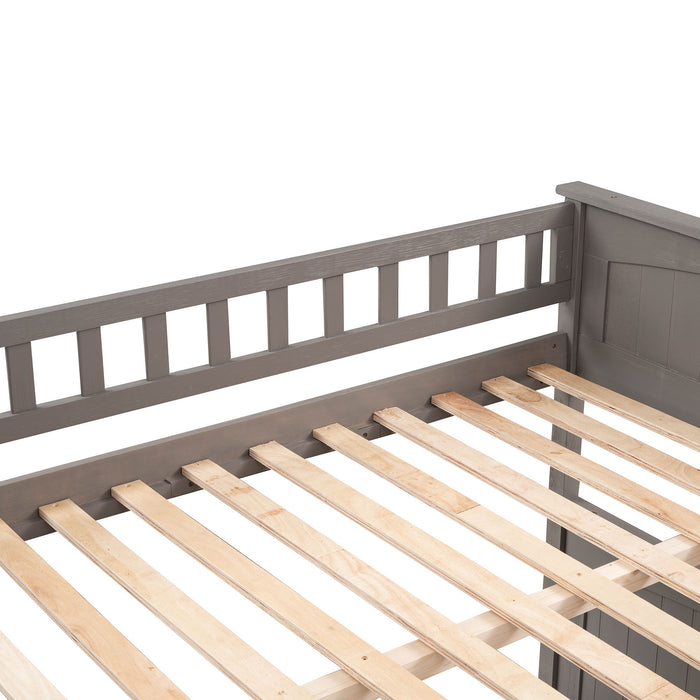 Bunk Bed With Twin Size Trundle, Guardrails
