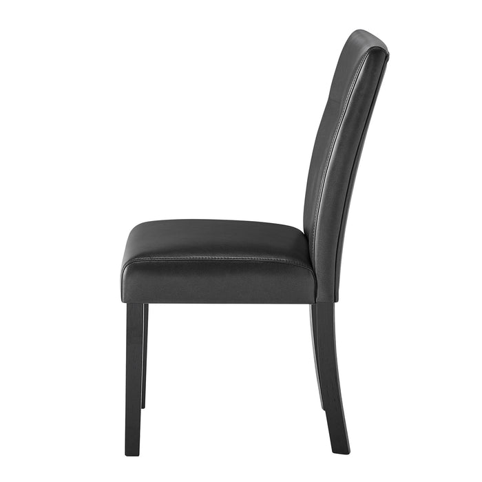 Olga - Dining Chair Set (Set of 2) - Charcoal Black