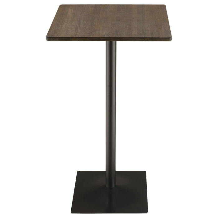 Staccato - Square Pub Height Bar Table - Dark Brown