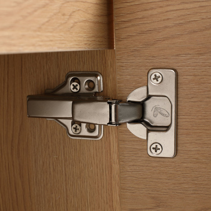 Bathroom Vanity Set With Resin Countertop Sink, 2 Doors