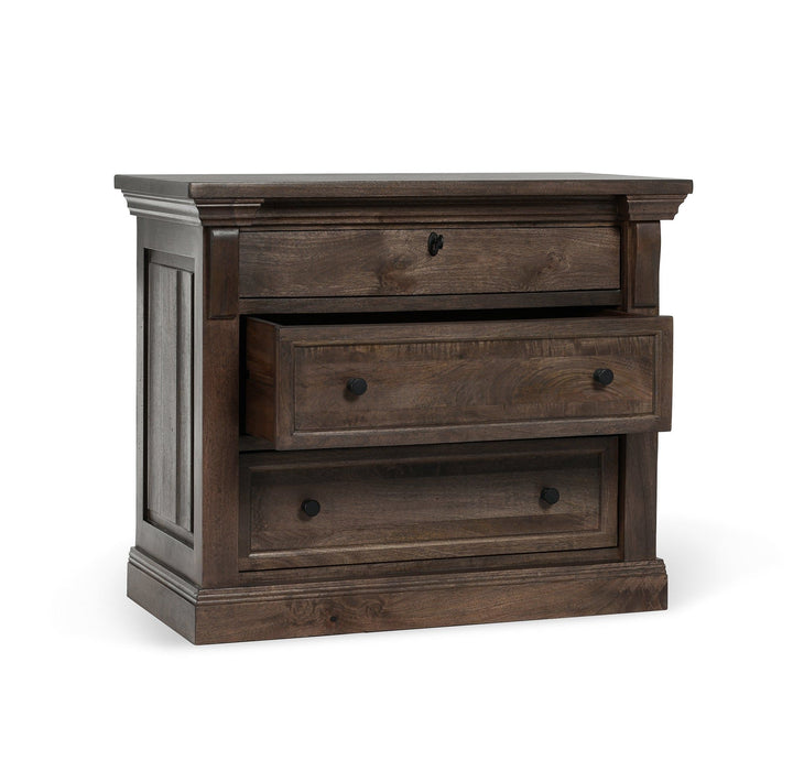 Adelaide - Wood 3 Drawer Nightstand - Cocoa Brown