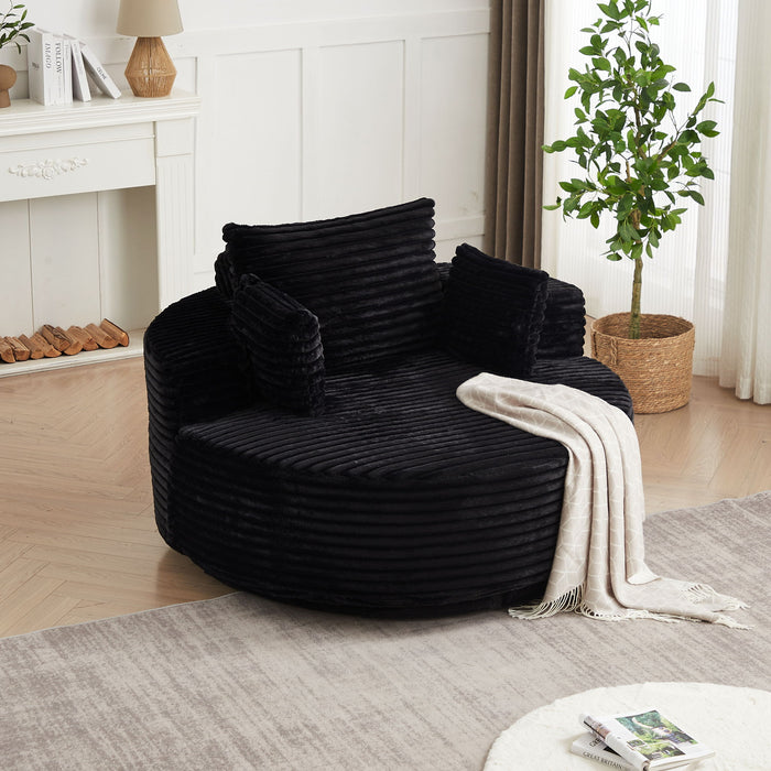 Swivel Chair With 360° Rotation For Living Room
