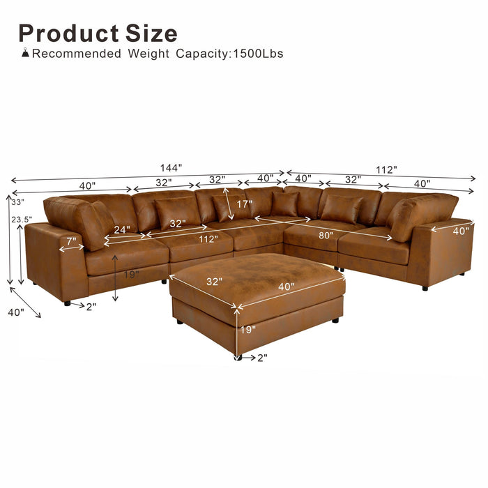 Modular Sectional With Removable Cushions