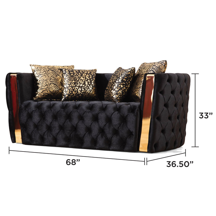 Naomi - Button Tufted Loveseat