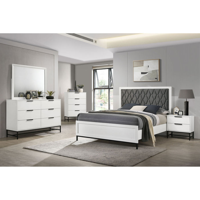 Taraval - 6 Drawer Dresser With Mirror - White