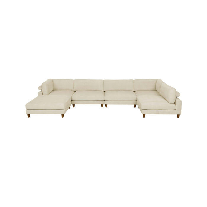 Modern Modular Sectional With Adjustable Back Support