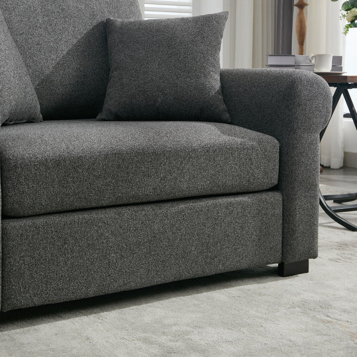 Modern Chenille Oversized Armchair, Chair And A Half, Single Sofa