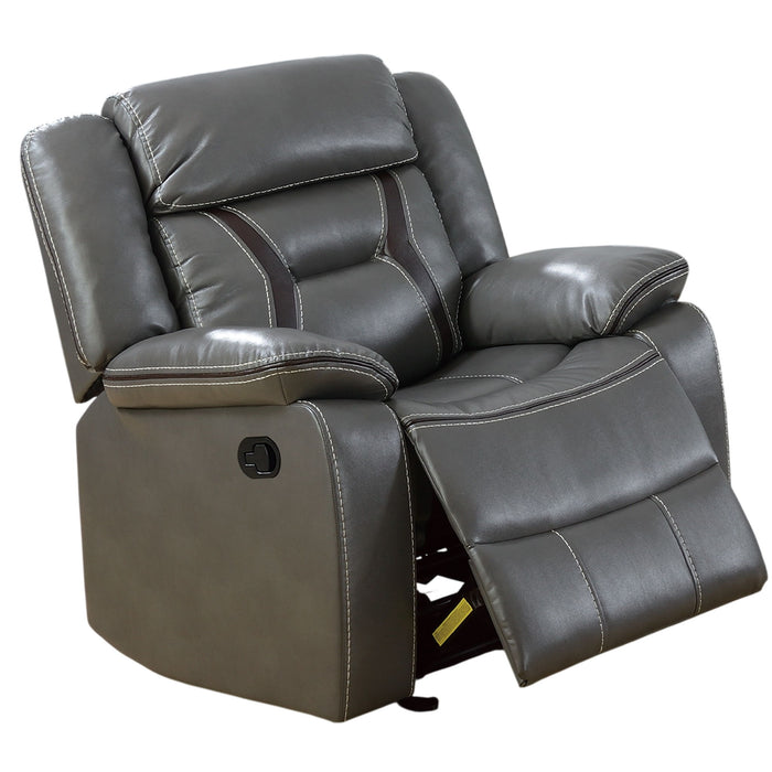 Modern Recliner With Pillow Arms And Headrest