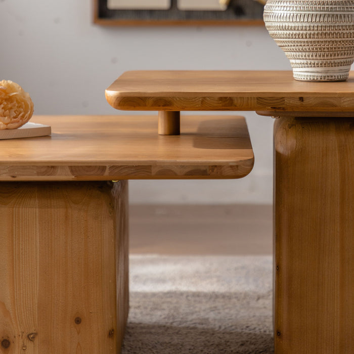 Square Coffee Table Set (Set of 2)