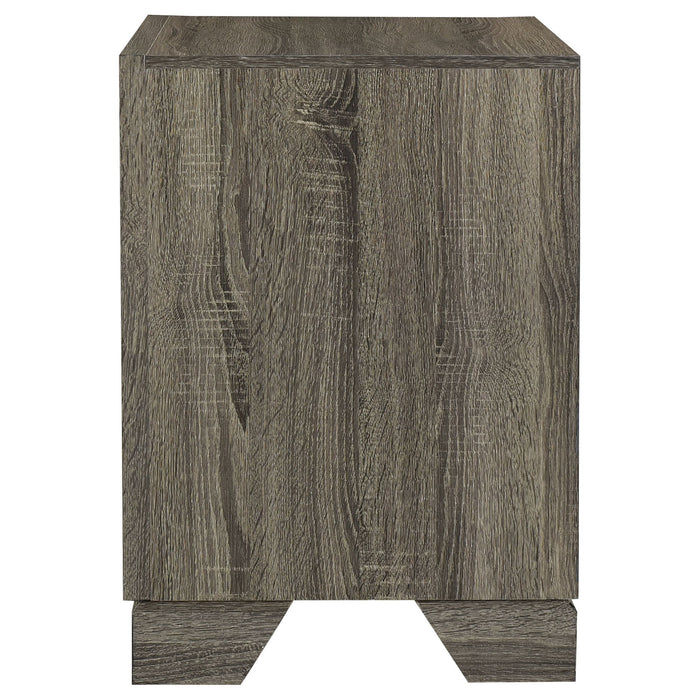 Funston - 2 Drawer Nightstand - Brown Oak