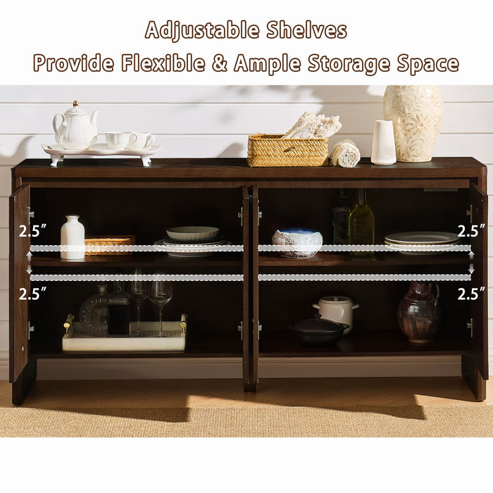 Sideboard Buffet Cabinet With Adjustable Shelves
