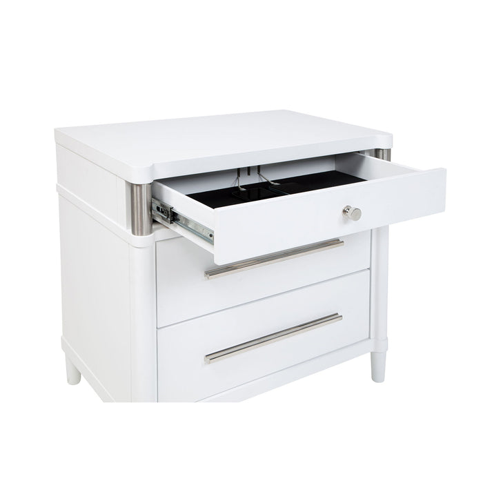 Robinson - 3 Drawer Nightstand - White