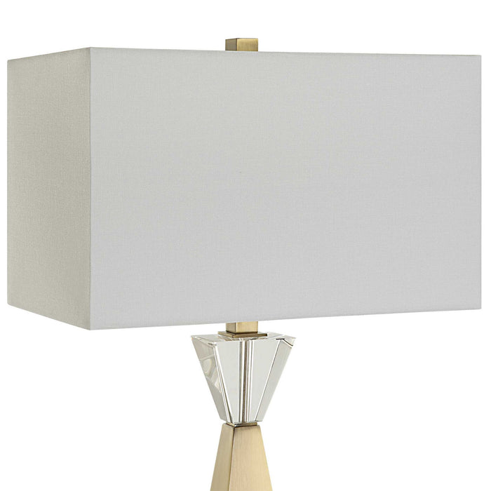 Arete - Modern Brass Table Lamp - Gold