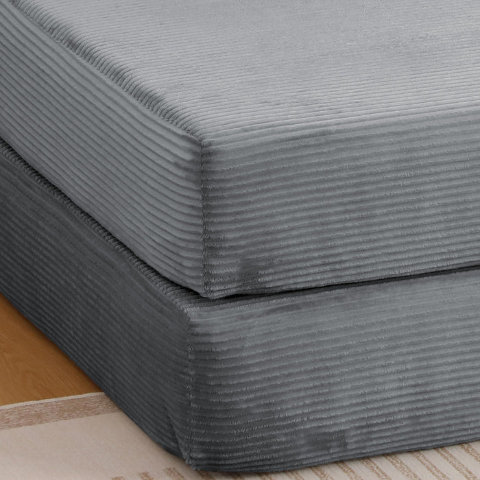 Convertible Sofa Bed, 2 Seater Fold Out Floor Couch