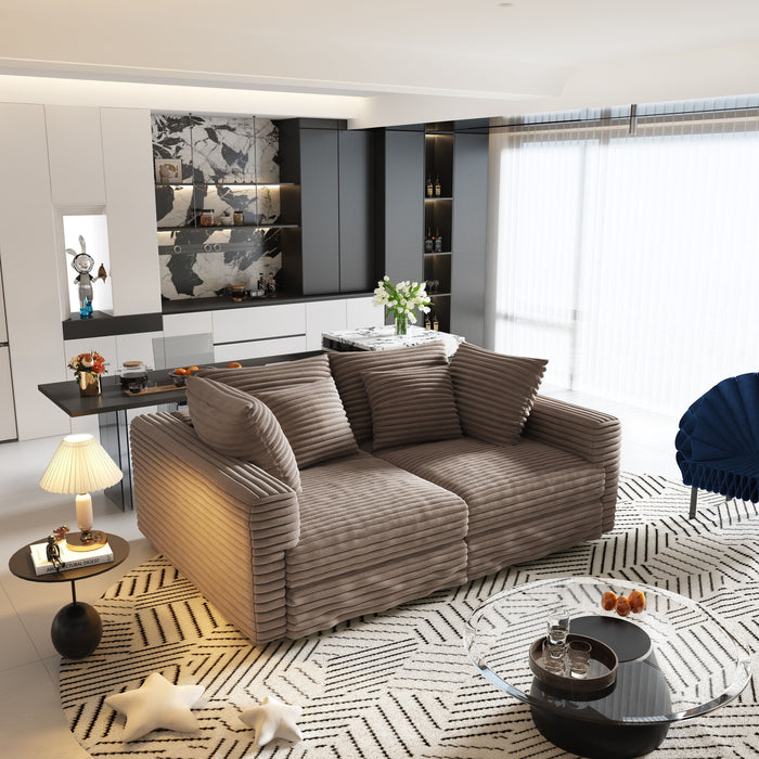 Modern Comfy Upholstered Sofa Cloud Couch & Deep Seat Couches