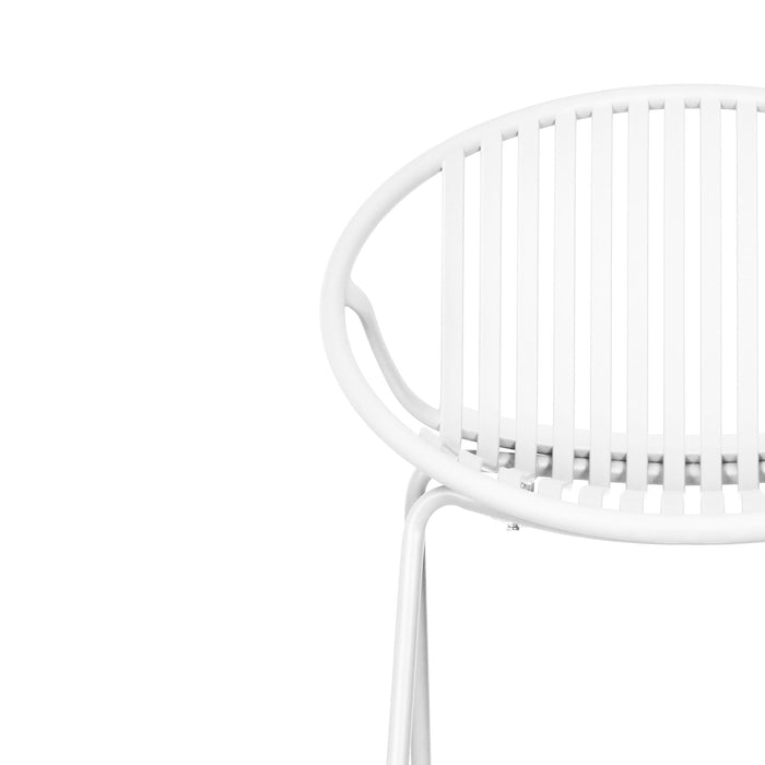 Modern Outdoor 7 Piece Expandable Dining Set With Stackable Chairs