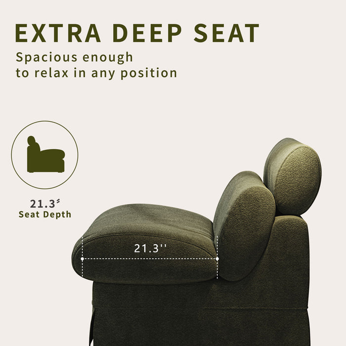 Accent Chair, Soft Medium Firm Upholstery For Living Room