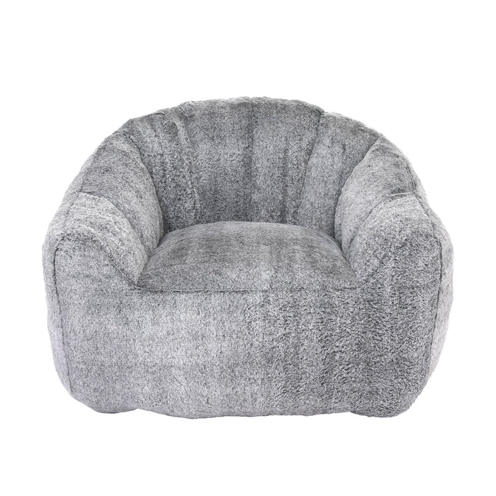 Beanbag Chair, Beanbag Sofa Chair With Armrests Stuffed High Density Foam