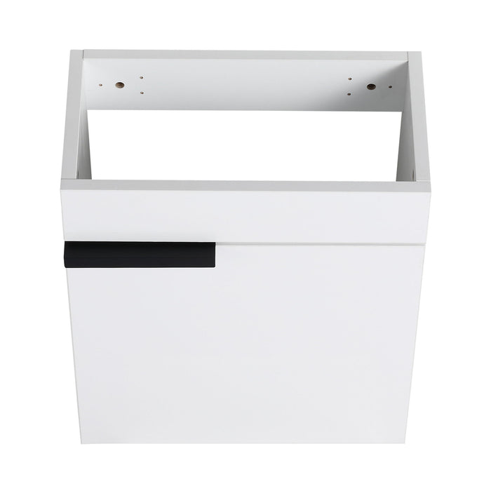 Soft Close Doors Bathroom Vanity With Sink, Compact Wall Mounted Design Basin