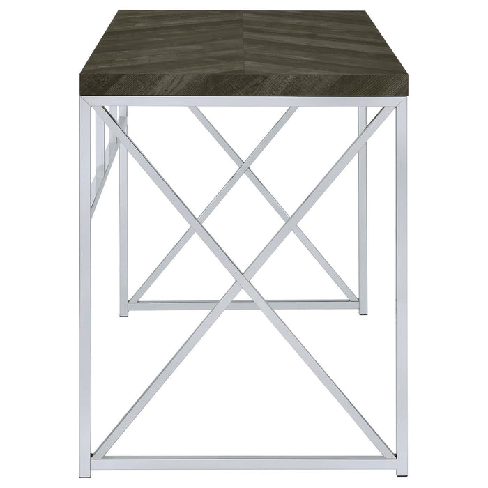Herringbone - Writing Desk - Gray
