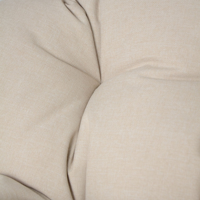 Sora - Outdoor Patio Wicker Hanging Chair With Stand - Beige / Brown