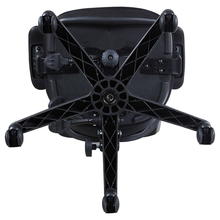 Swivel Office Chair Armrests Ergonomic Design, Adjustable Height And Tilt - Black