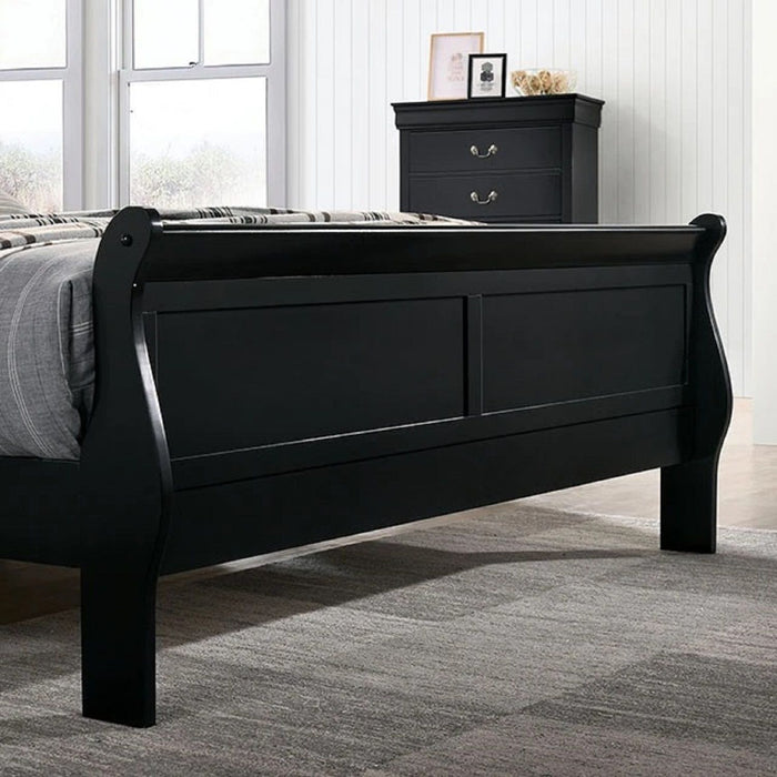 Louis Phillipe Sleigh Bed