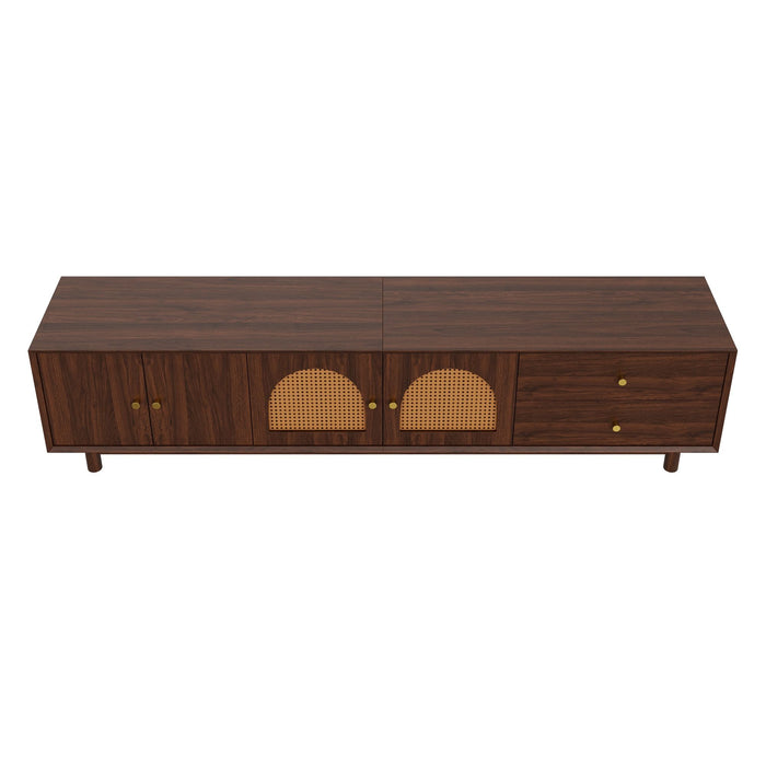 TV Stand With For 85" TVs - Walnut