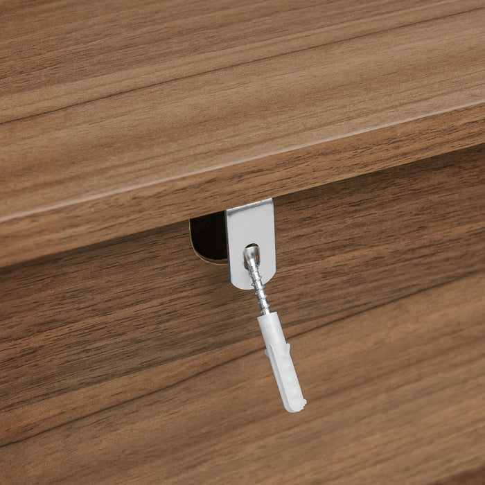 Modern 5 Drawer Accent Storage Cabinet For Living Room, Bedroom, Dining Room, Or Study - Walnut