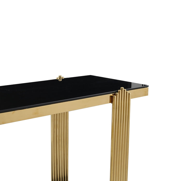 Console Table With Double Tier Storage
