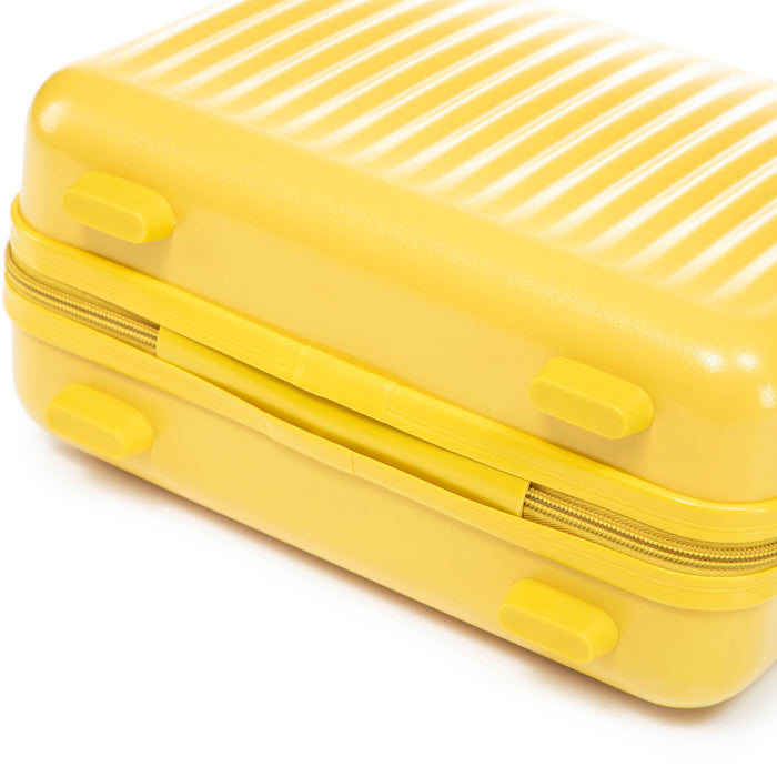 Luggage Set With Cosmetic Case, Combination Lock, Front Opening Design