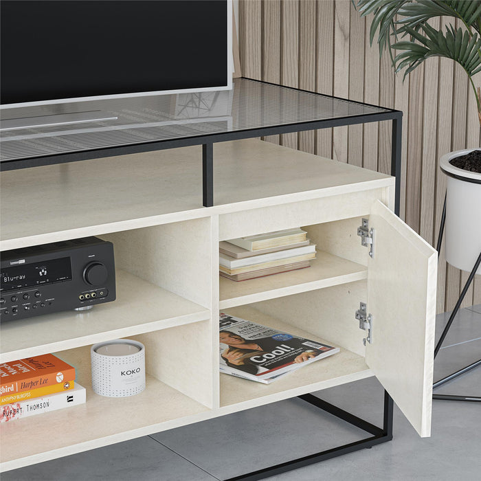 Camley - Media Console TV Stand - White