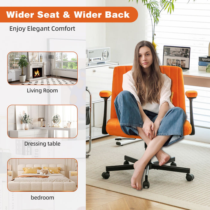 Criss Cross Armrest Office Chair With Wheels