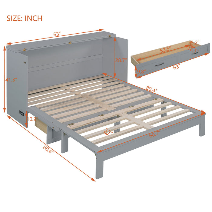 Murphy Bed With Large Drawers