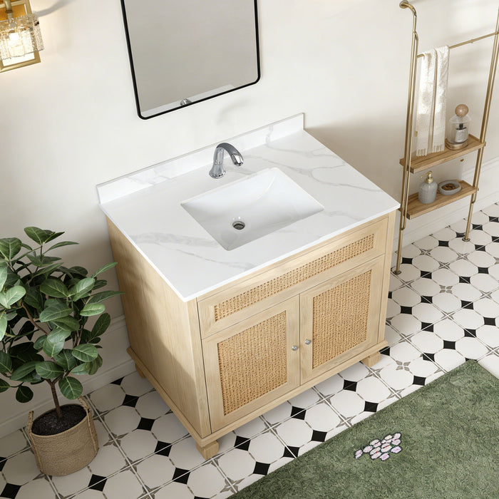 Bathroom Vanity Top With Undermount Single Bowl Sink