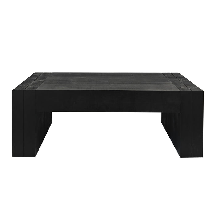 Modern Farmhouse Living Room Block Leg Coffee Table