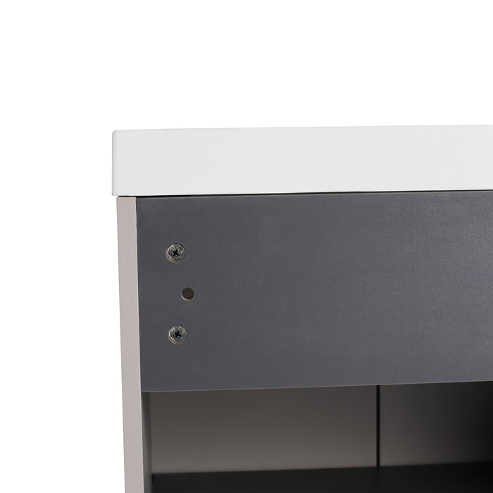 Modern Freestanding Bathroom Vanity With Soft Close Cabinet Doors