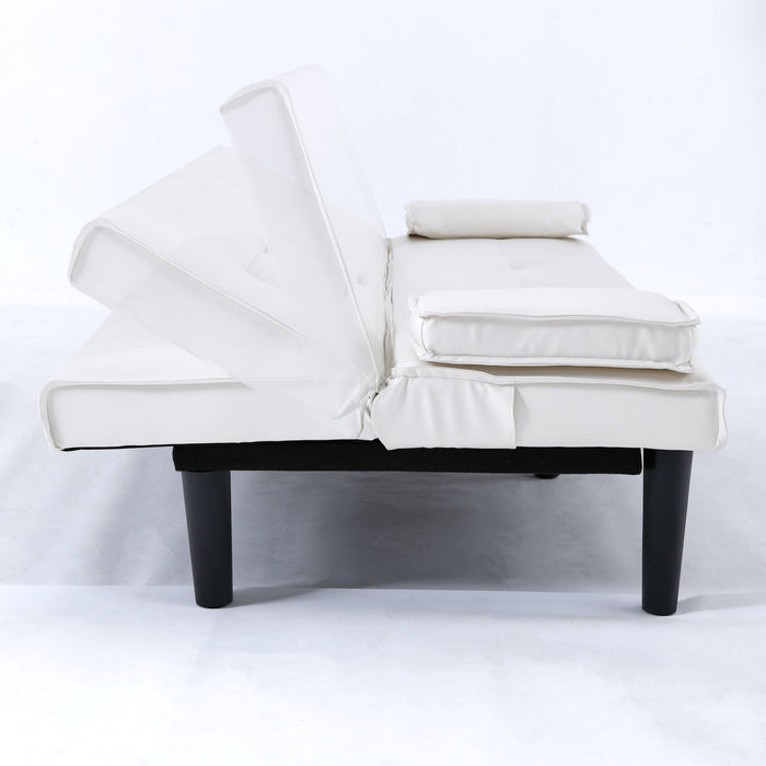 Sofa Bed With Foldable Design And Cup Holder