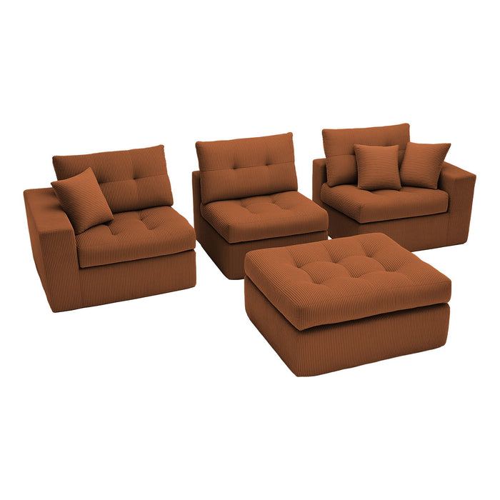 Corner Chaise L-Shaped Sectional Sofa Bed