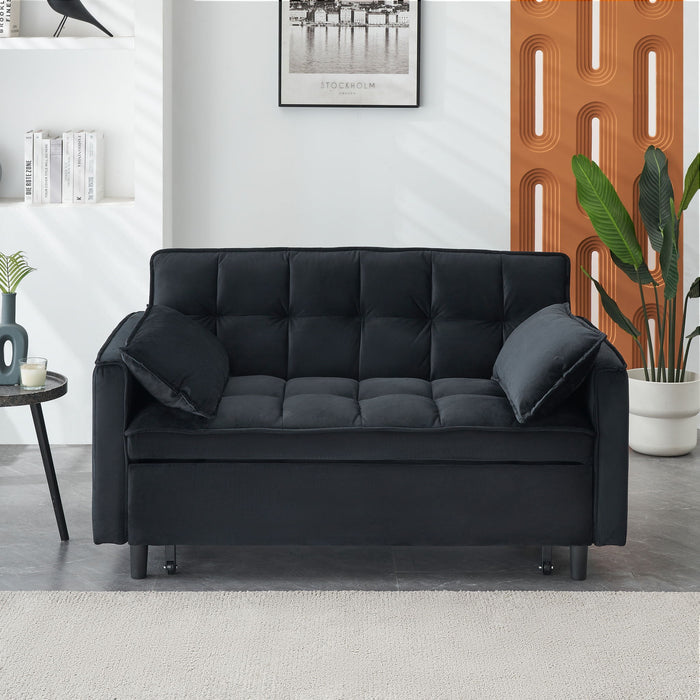 Sofa Bed With Pockets, 3 In 1 Convertible For Living Room