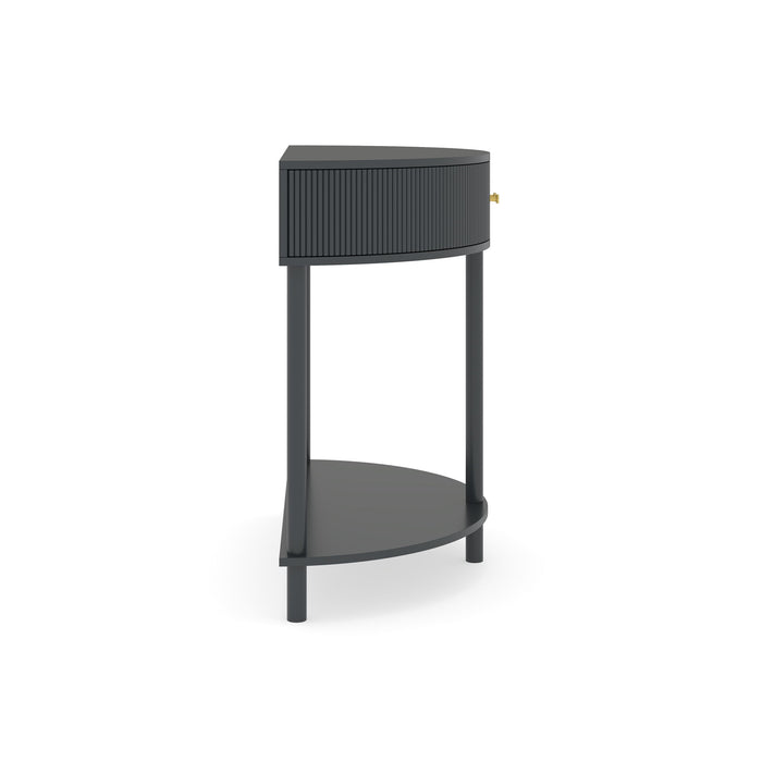 Demi Lune - Console Table With 2 Storage Drawers